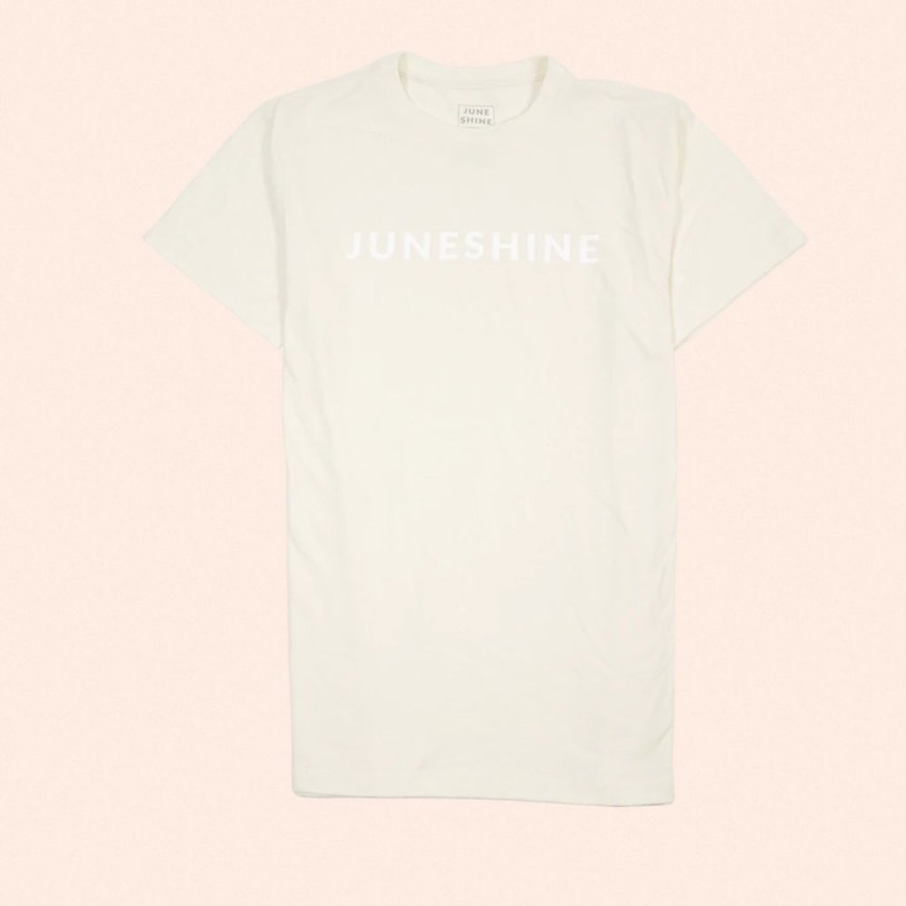 JUNESHINE organic tee- Natural Size Small
